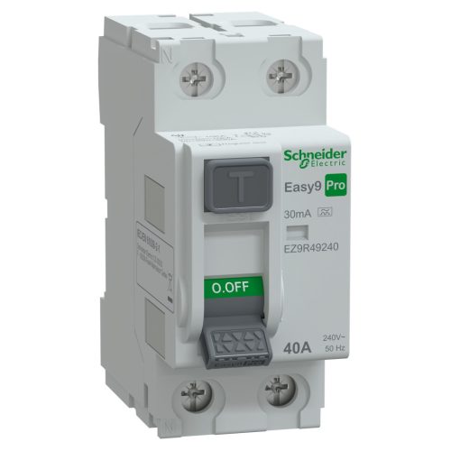 SCHNEIDER EZ9R49240 - EASY9 PRO Áram-védőkapcsoló, A osztály, 2P, 40A, 30mA