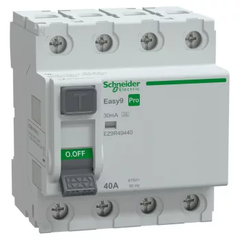   SCHNEIDER EZ9R49440 - EASY9 PRO Áram-védőkapcsoló, A osztály, 4P, 40A, 30mA