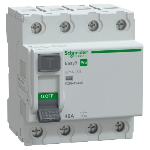 SCHNEIDER EZ9R49440 - EASY9 PRO Áram-védőkapcsoló, A osztály, 4P, 40A, 30mA