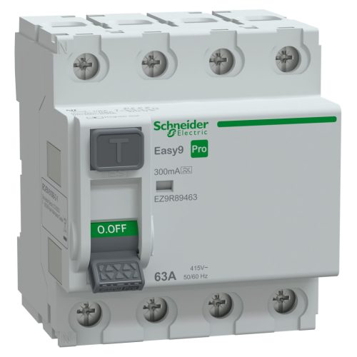 SCHNEIDER EZ9R89463 - EASY9 PRO Áram-védőkapcsoló, A osztály, 4P, 63A, 300mA