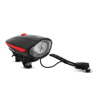   Kerékpár lámpa elektromos kürttel - XPE LED - 400 mAh akkumulátor - 450 lm - IP55