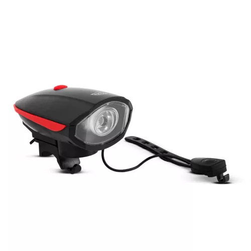 Kerékpár lámpa elektromos kürttel - XPE LED - 400 mAh akkumulátor - 450 lm - IP55