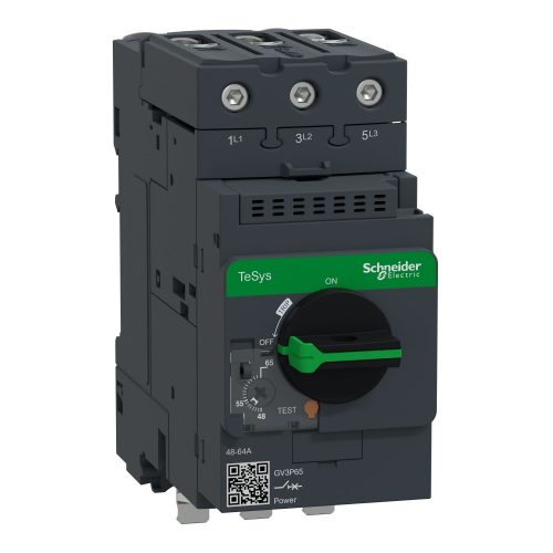 SCHNEIDER GV3P651 - Motorvédő kapcsoló 65 A csak 1db Everlink sorkapocs