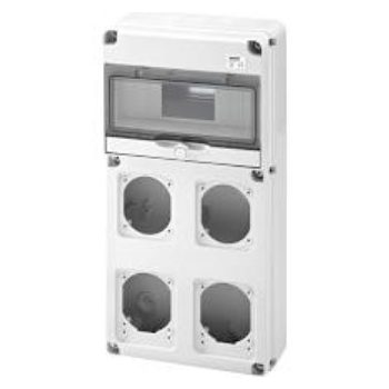 Dugaljkombi doboz 10M 4x16A dugaljhely IP65 GEWISS