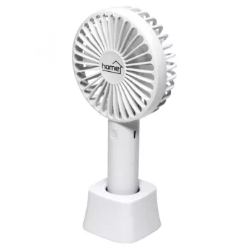   SOMOGYI ELEKTRONIC - HF 9/WH - Kézi, tölthető ventilátor, 9cm, fehér
