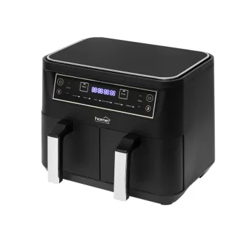   SOMOGYI ELEKTRONIC - HG AF 24 - Duplakosaras forrólevegős sütő, 2x3.8L, 2460 W, digitális