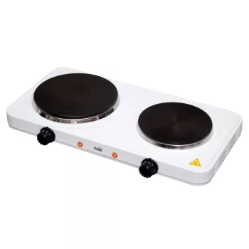   SOMOGYI ELEKTRONIC - HG R 02WH - Rezsó, dupla hordozható főzőlap, 1500 W + 1000 W
