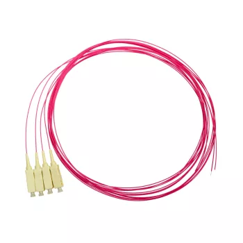   SCHRACK - Optikai pigtail, SC, 50/125µm, OM4, 2m, Easy Strip lila, 4db CLASSIC - HLP04C002E