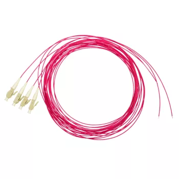   SCHRACK - Optikai pigtail, LC, 50/125µm, OM4, 2m, Easy Strip lila, 4db CLASSIC - HLP04L002E