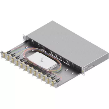  SCHRACK - Optikai rendező 24szálas,SC,50/125µm OM2, kihúzható,19",1U - HSELS245CG