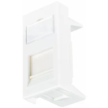   SCHRACK - Üres betét 1 modulhoz, RAL9010, 45x22,5mm, egyenes Pure white - HSEMD01W1F