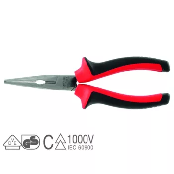   1203200 - Egyenes csőrű telefonos fogó, szigetelt 200mm 2K