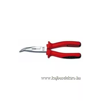   1204200 - Hajlított csőrű telefonos fogó, szigetelt 200mm 2K