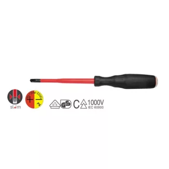 13131 - Csavarhúzó, 1000V VDE, +- kombi PH1, SLIM