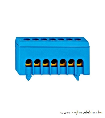 SCHRACK-IK021036I N kapocs blokk, 7x10/16mm², 63A, kék, szigetelt