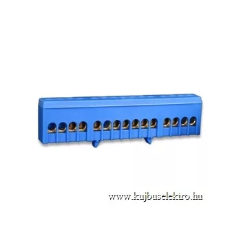   SCHRACK - N kapocs blokk, 15x10/16mm², 63A, kék, szigetelt - IK021038I-