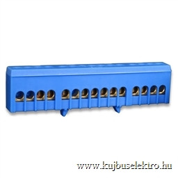 SCHRACK-IK021038I N kapocs blokk, 15x10/16mm², 63A, kék, szigetelt
