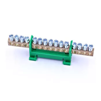  SCHRACK - PE kapocs, 15 csatlakozó csatlakozás átmérője 16 mm² érvéghüvellyel max. 10 mm², 63A - IK021039-A