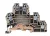 SCHRACK - 3 emeletes sorkapocs  2,5 mm²,  PUK2T, L/N/PE - IK680002--