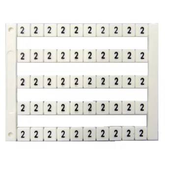 SCHRACK - Felirati tábla Dekafix DY5-2 (50) - IK697002--