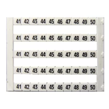   SCHRACK - Felirati tábla Dekafix DY5-41-50 (50) - IK697024--