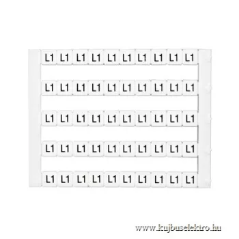 SCHRACK - Felirati tábla Dekafix DY5-L1 (50) - IK697090--