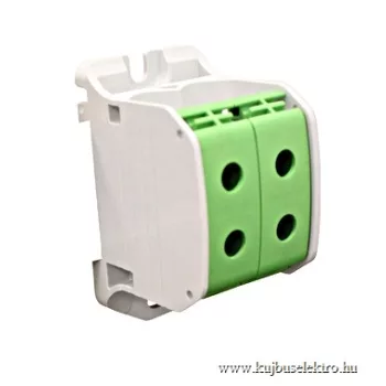   SCHRACK - Alu-réz vezetékösszekötő kapocs, dupla, zöld, 50mm² - IKA21336--