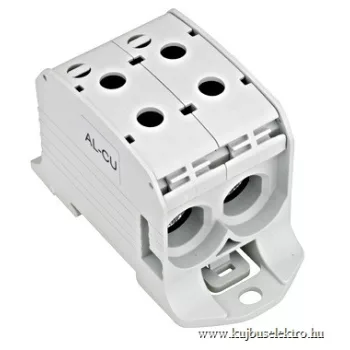  SCHRACK - Alu-réz vezetékösszekötő kapocs, dupla, szürke, 95mm² - IKA21416--