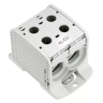   SCHRACK - Alu-réz vezetékösszekötő kapocs, dupla, szürke, 185mm² - IKA21516--