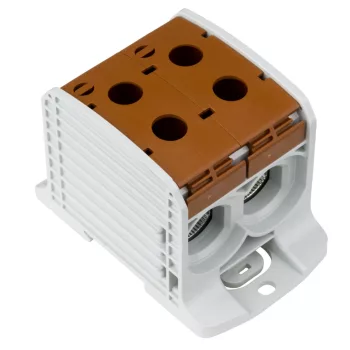   SCHRACK - Alu-réz vezetékösszekötő kapocs, dupla, barna, 185mm² - IKA21546--