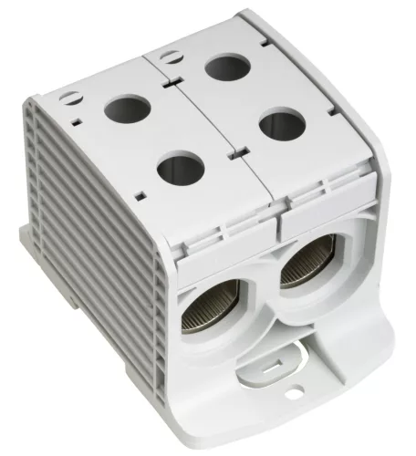 SCHRACK - Alu-réz vezetékösszekötő kapocs, dupla, szürke, 300mm² - IKA21716--