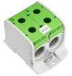 SCHRACK - Alu-réz vezetékösszekötő kapocs, dupla, zöld, 300mm² - IKA21736--