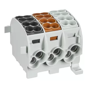   SCHRACK - Nagyáramú burkolt elágazókapocs, Al/Cu, 25mm² - 3p - IKA26183-A