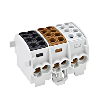 SCHRACK - Nagyáramú burkolt elágazókapocs, Al/Cu, 35mm² - 3p - IKA26283-A