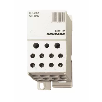   SCHRACK - Csatlakozó blokk, 1 pólus, 400A,1x150mm², 2x25,5x16,4x10mm² - IKB01185--