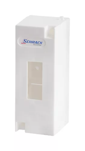 SCHRACK - Falon kívüli kismegszakítóház, IP30, PE/N sín nélkül 1+1 KE, Ma=130 Szé=51 Mé=57mm - IM009010-B