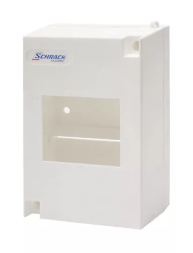SCHRACK - Falon kívüli kismegszakítóház, IP30, PE/N sín nélkül 3+1 KE, Ma=130 Szé=87 Mé=57mm - IM009011-B