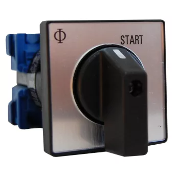   SCHRACK - Nyomógomb, 0-START, 4 pontos rögzítésű, 20A, 1 pólusú, CH10 - IN002004--