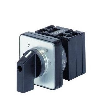   SCHRACK - Fokozatkapcsoló, 1-2-3-4, 4 pontos rögzítésű, 20A, 3p, M10HE - IN003125--