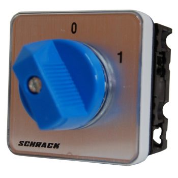   SCHRACK - Kapcsoló, 0-1, 4 pontos rögzítésű, 20A, 2p, M10HE - IN005220--