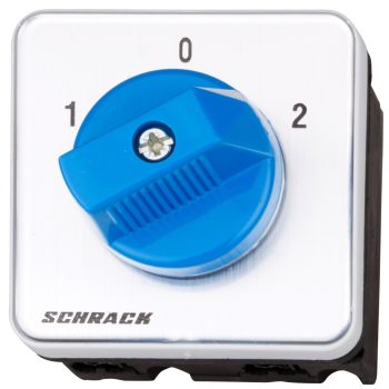   SCHRACK - Átkapcsoló, 1-0-2, 4 pontos rögzítésű, 20A, 1p, M10HE - IN006120--