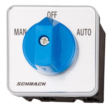   SCHRACK - Átkapcsoló, MAN-OFF-AUTO, 4 pontos rögzítésű, 20A, 2p, M10HE - IN006221--