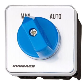   SCHRACK - Váltótkapcsoló, MAN-AUTO, 4 pontos rögzítésű, 20A, 1p, M10HE - IN007121--