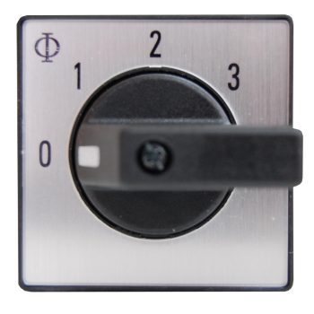   SCHRACK - Fokozatkapcsoló, 0-1-2-3, központi rögzítésű, 20A, 1p, CH10 - IN022011--