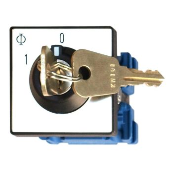   SCHRACK - Kulcsos átkapcsoló, 1-0-2, központi rögzítésű, 20A, 1p, CH10 - IN022104--