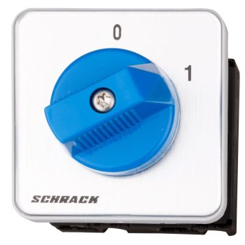   SCHRACK - Kapcsoló, 0-1, központi rögzítésű, 20A, 1p, M10HZ - IN025120--