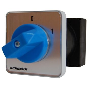   SCHRACK - Kapcsoló, 0-1, központi rögzítésű, 20A, 3p, M10HZ - IN025320--