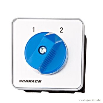  SCHRACK - Váltókapcsoló, 1-2, központi rögzítésű, 20A, 1p, M10HZ - IN027120--