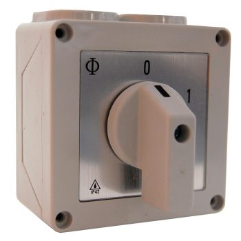   SCHRACK - Kapcsoló, 0-1, metrikus, M20 kialakítás, 20A, 1 p. CA10 - IN032000--