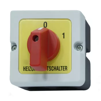   SCHRACK - Fűtés kapcsoló IP40 műanyag tokozatban, 20A, 2pólusú, M10H - IN032009--